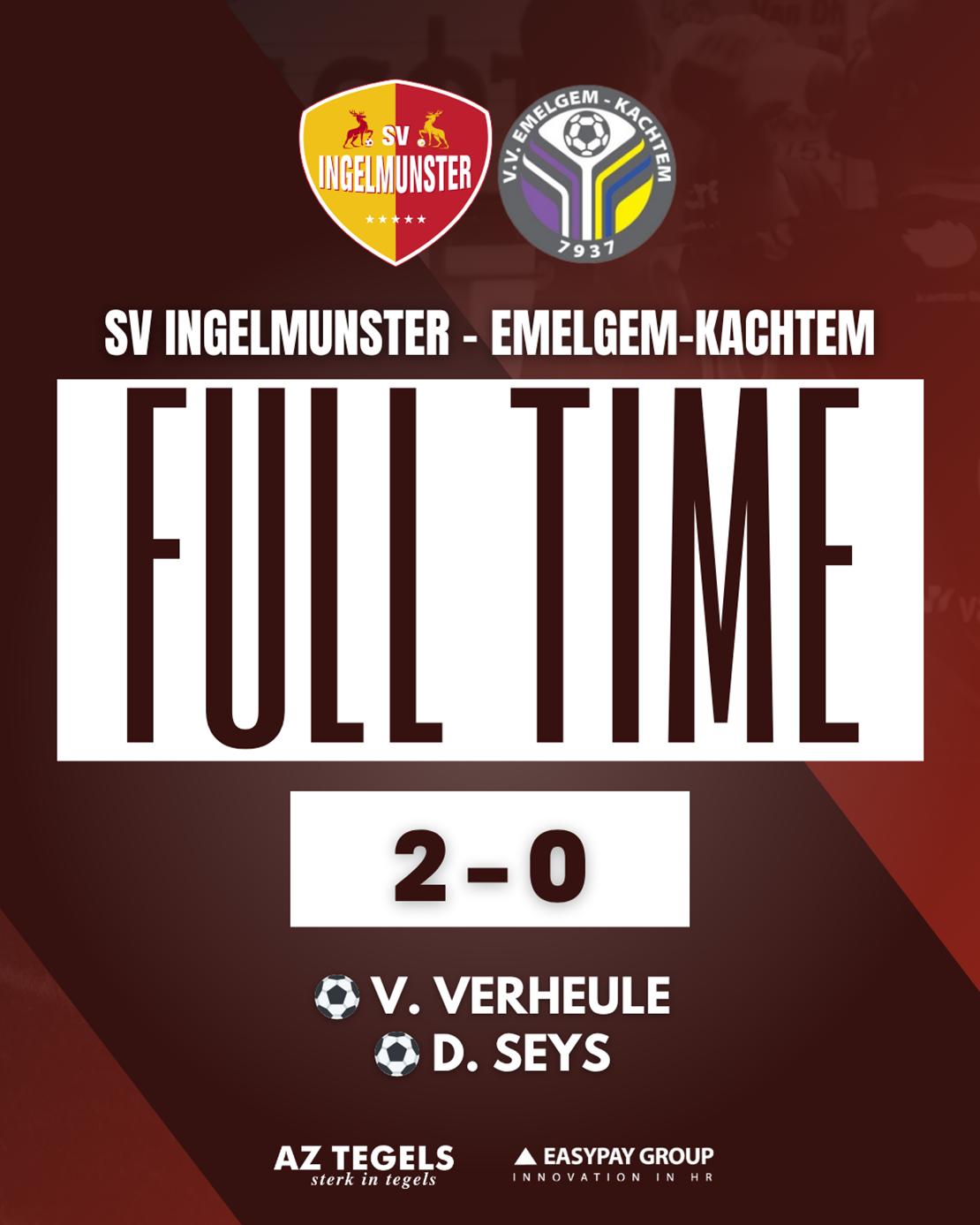 Volg de link voor de doelpunten van afgelopen weekend: SV Ingelmunster - Emelgem-Kachtem ⚽️⚽️