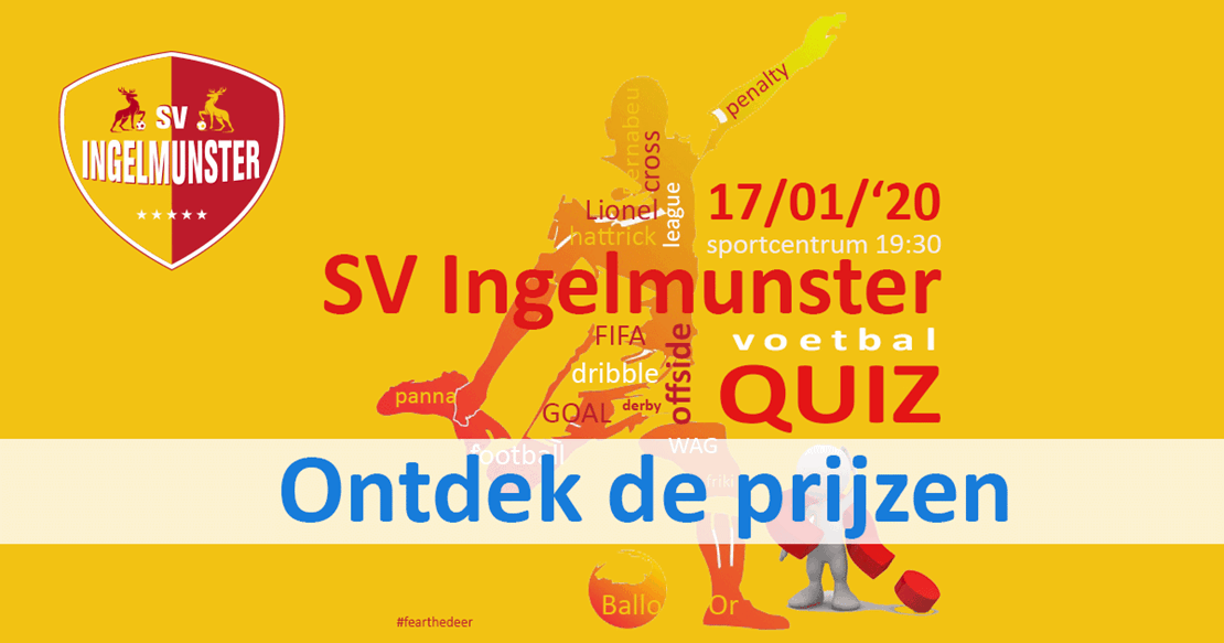 Prijzen Voetbalquiz SV Ingelmunster